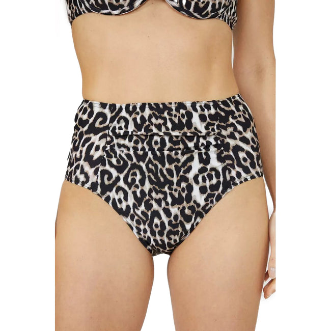 Debenhams Womens/Ladies Leopard Print High Waist Bikini Bottoms