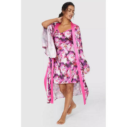 Pink - Pack Shot - Debenhams Womens-Ladies Camellia Satin Nightie