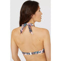 Multicoloured - Back - Mantaray Womens-Ladies Savannah Floral Padded Bikini Top