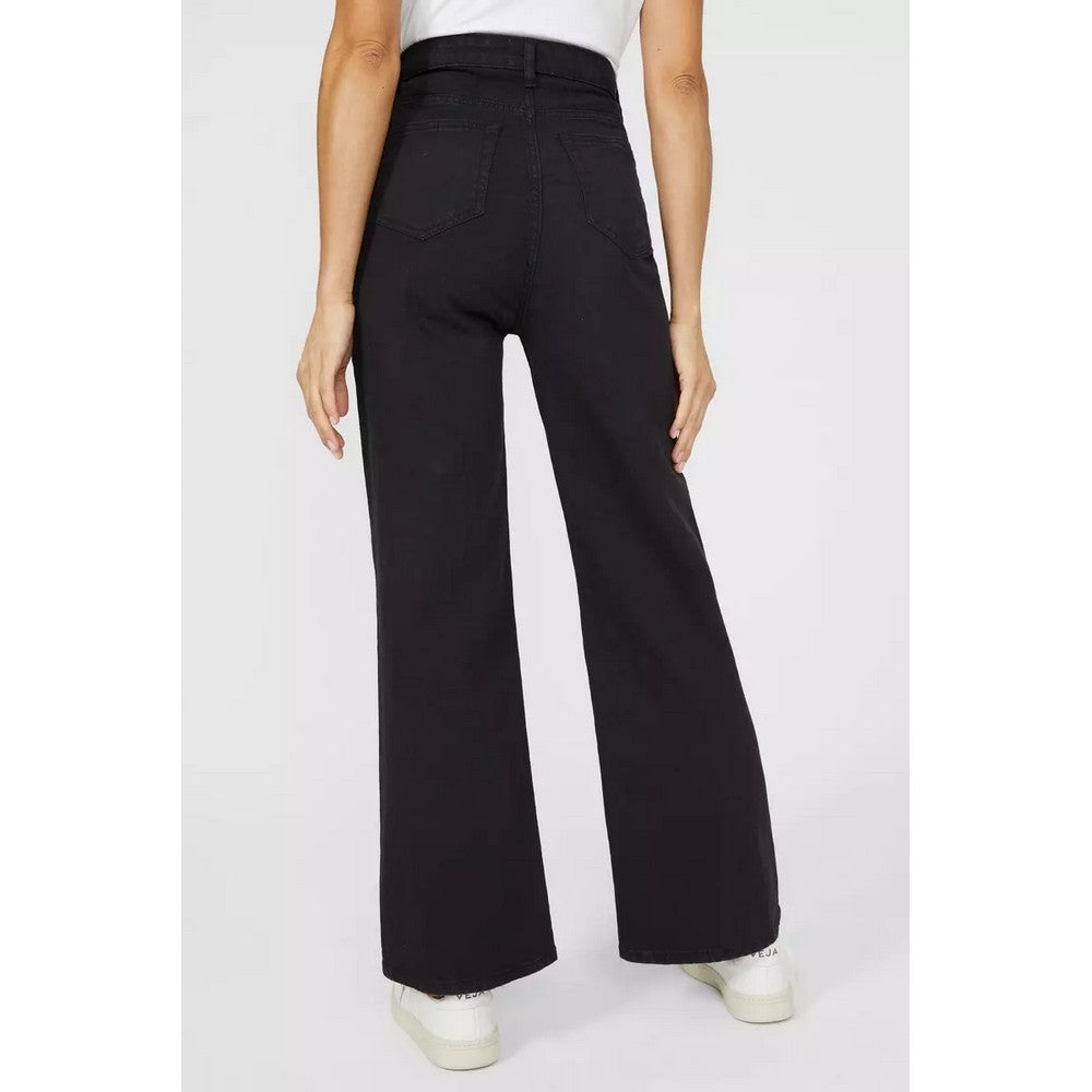 Black - Back - Mantaray Womens-Ladies Bootcut Jeans