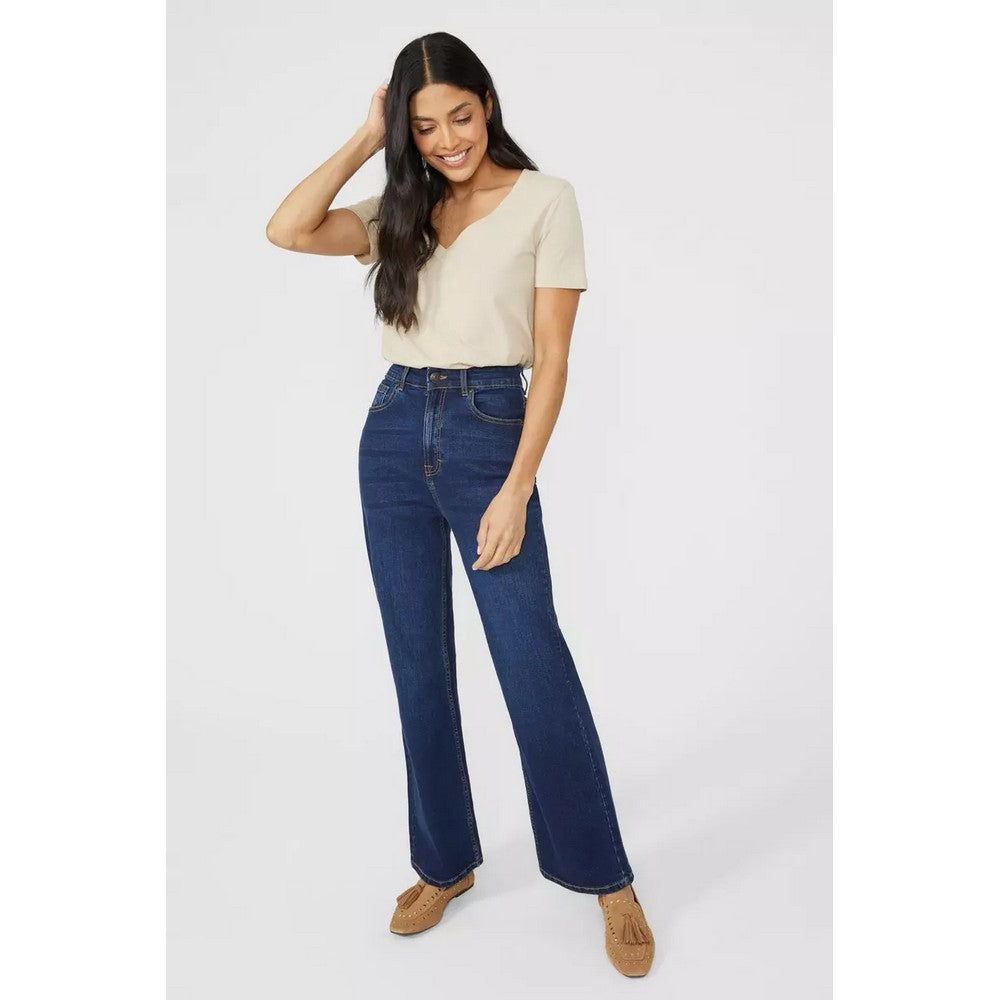 Dark Wash - Lifestyle - Mantaray Womens-Ladies Bootcut Jeans