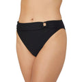 Black - Front - Gorgeous Womens-Ladies Sparkle Ring Detail Bikini Bottoms