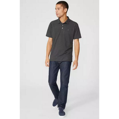 Dark Grey - Lifestyle - Maine Mens Pique Short-Sleeved Polo Shirt