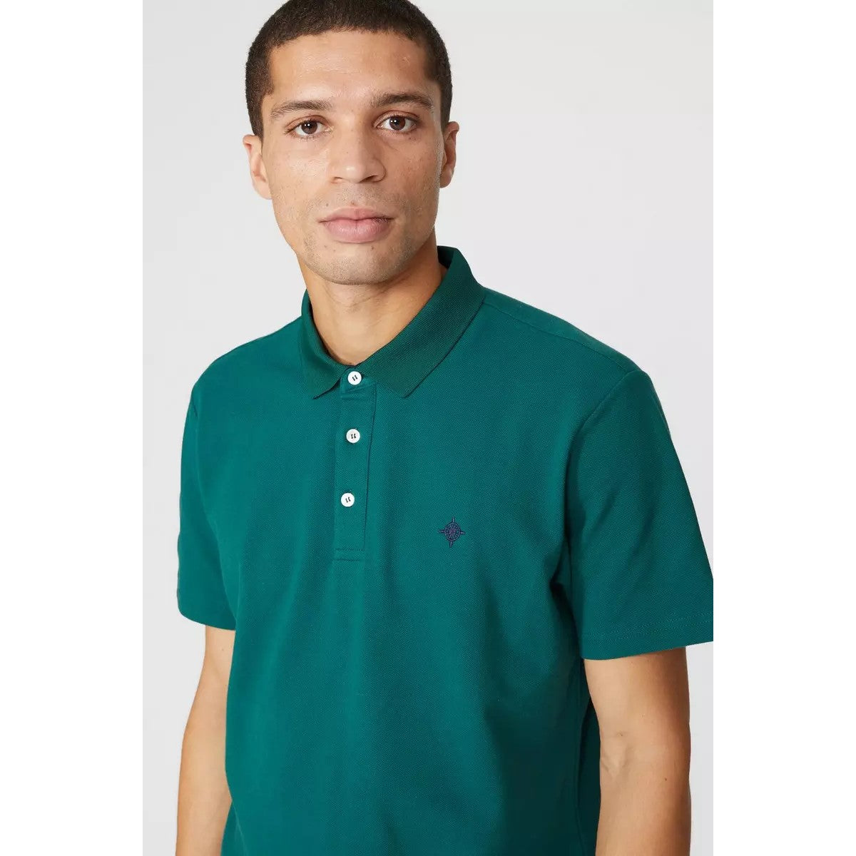 Evergreen - Side - Maine Mens Pique Short-Sleeved Polo Shirt