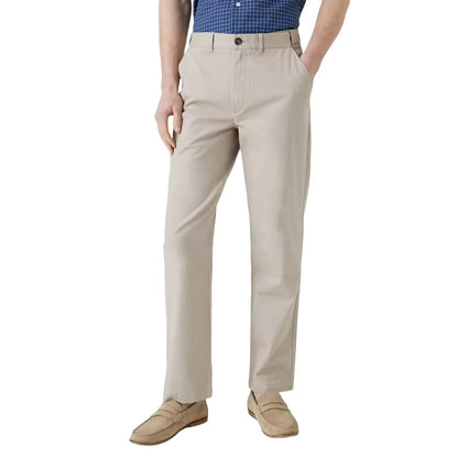 Natural - Front - Maine Mens Premium Chino Trousers