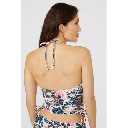 Multicoloured - Back - Mantaray Womens-Ladies Savannah Floral Tankini Top