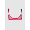 Hot Pink - Back - Gorgeous Womens-Ladies Spotted Embroidered Bra