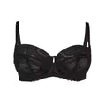 Black - Front - Gorgeous Womens-Ladies Spotted Embroidered Bra