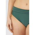 Green - Side - Debenhams Womens-Ladies Textured Foldover Bikini Bottoms