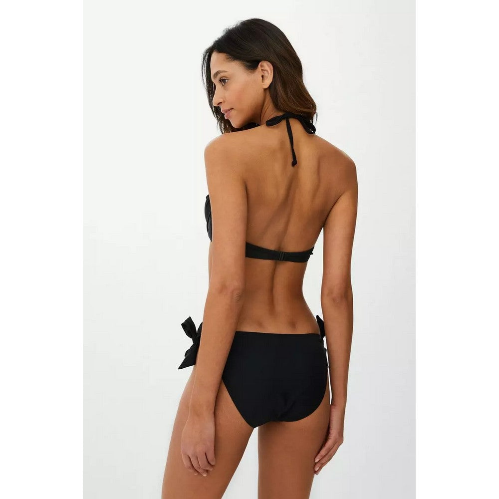 Black - Back - Debenhams Womens-Ladies Side Tie Bikini Bottoms