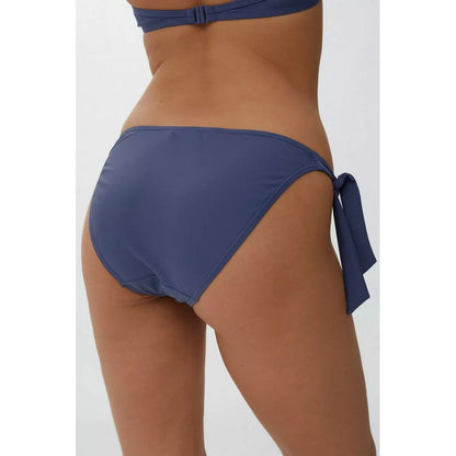 Dark Blue - Back - Debenhams Womens-Ladies Side Tie Bikini Bottoms