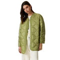 Khaki - Front - Principles Womens-Ladies Lightweight Quilted Longline Jacket