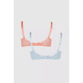 Pale Blue - Back - Gorgeous Womens-Ladies Daisy Bra (Pack of 2)