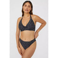 Monochrome - Side - Gorgeous Womens-Ladies Spotted Non-Padded Bikini Top