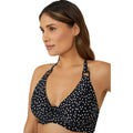 Monochrome - Front - Gorgeous Womens-Ladies Spotted Non-Padded Bikini Top