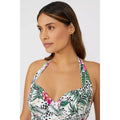 Multicoloured - Side - Gorgeous Womens-Ladies Jungle Underwired One Piece Swimsuit