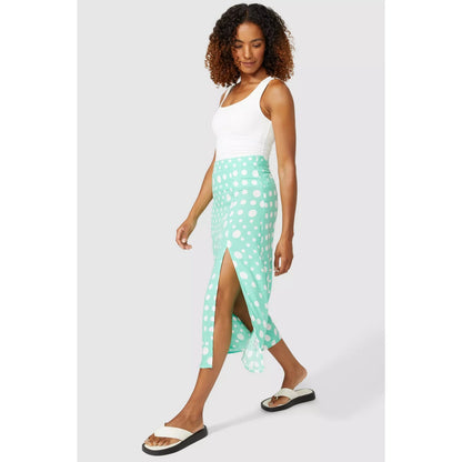 Ivory - Lifestyle - Maine Womens-Ladies Spotted Midi Skirt