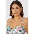 Multicoloured - Side - Gorgeous Womens-Ladies Jungle Strapless Bikini Top