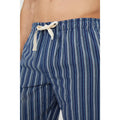 Blue - Side - Debenhams Mens Woven Lounge Shorts