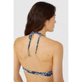 Navy - Back - Debenhams Womens-Ladies Floral Underwired Bikini Top