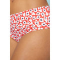 Red - Side - Debenhams Womens-Ladies Ditsy Print Bikini Bottoms