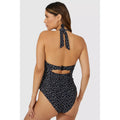 Monochrome - Back - Gorgeous Womens-Ladies Spotted Non-Padded Tankini Top
