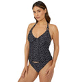 Monochrome - Front - Gorgeous Womens-Ladies Spotted Non-Padded Tankini Top
