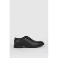 Black - Back - Debenhams Mens Leather Airsoft Shoes