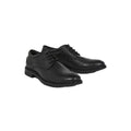 Black - Front - Debenhams Mens Leather Airsoft Shoes