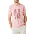 Pink - Front - Mantaray Mens Surfboard T-Shirt