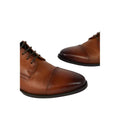 Tan - Lifestyle - Debenhams Mens Woods Contrast Leather Derby Shoes