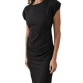 Black - Side - Principles Womens-Ladies Jersey Ruched Side Midi Dress