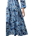 Blue - Side - Principles Womens-Ladies Floral Long-Sleeved Shirt Dress