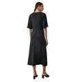 Black - Back - Principles Womens-Ladies Jersey Waist Tie Dress
