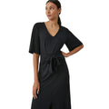 Black - Side - Principles Womens-Ladies Jersey Waist Tie Dress