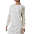 Ivory - Side - Principles Womens-Ladies Lace Puffed Dress