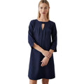 Navy - Front - Principles Womens-Ladies Pleated Front Dress
