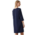 Navy - Back - Principles Womens-Ladies Pleated Front Dress