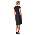 Black - Back - Principles Womens-Ladies Belted Pleated Dress
