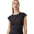 Black - Side - Principles Womens-Ladies Belted Pleated Dress