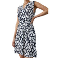 Navy - Side - Principles Womens-Ladies Spotted Pocket Sleeveless Dress