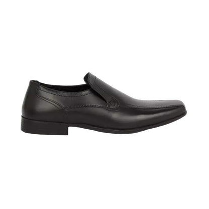 Black - Back - Debenhams Mens Jeremy Leather Slip-on Casual Shoes