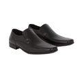 Black - Front - Debenhams Mens Jeremy Leather Slip-on Casual Shoes