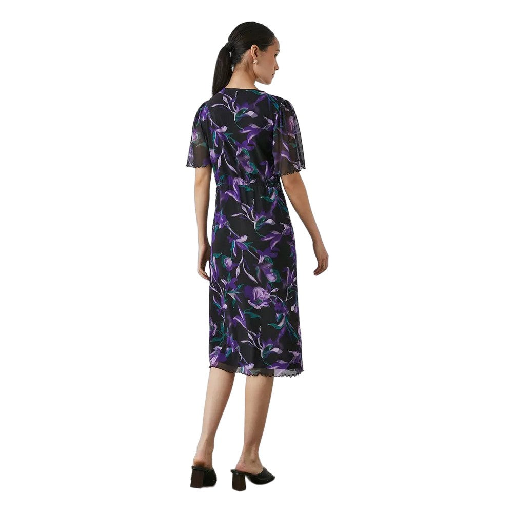 Purple - Back - Principles Womens-Ladies Midi Dress