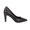 Black - Back - Principles Womens-Ladies Danielle Leather Pointed Court Shoes