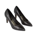 Black - Front - Principles Womens-Ladies Danielle Leather Pointed Court Shoes