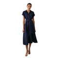 Navy - Lifestyle - Principles Womens-Ladies Belt Flared Midi Dress