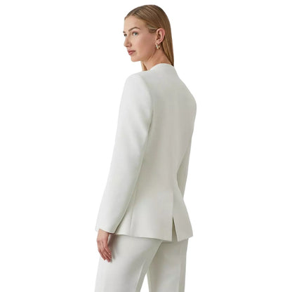 Ivory - Back - Principles Womens-Ladies Collarless Single-Breasted Blazer