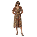 Orange - Lifestyle - Principles Womens-Ladies Leopard Print Wrap Dress