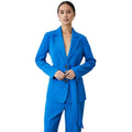 Blue - Side - Principles Womens-Ladies Belted Single-Breasted Blazer